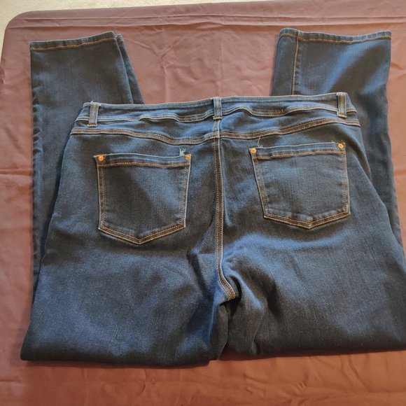 Inc Straight Leg Slim Tech Denim, Size 20 - Picture 3 of 6